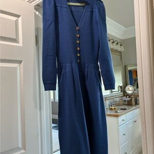 Timeless St John Button-Up Knit Dress